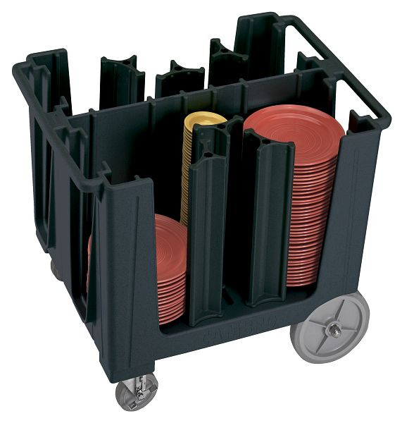 Wagon à plaques réglable Cambro à 6 colonnes réglables série S noir, ADCS110