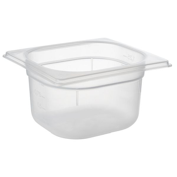 Bac APS GN 1/6, 17,6 x 16,2 cm, profondeur : 100 mm, polypropylène, 1,5 litre, 82138