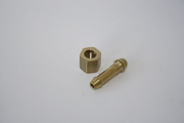 Embout de tuyau ELMAG avec écrou-raccord, FI 1/8', 6 mm, laiton, 42361