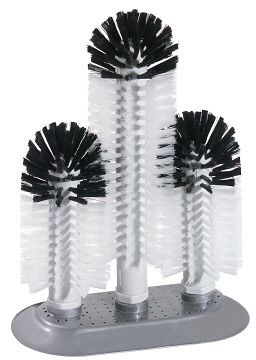 Brosse à verre Contacto 18/24/18cm avec grande base d'aspiration, 5891/318