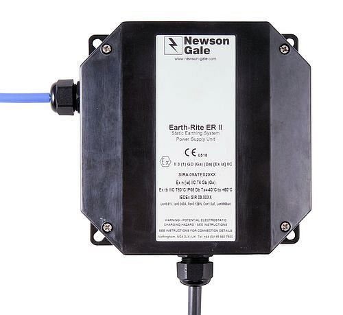 Bloc d'alimentation DENIOS pour borne de mise à la terre EP, 240 V, boîtier mural, Atex, 207390