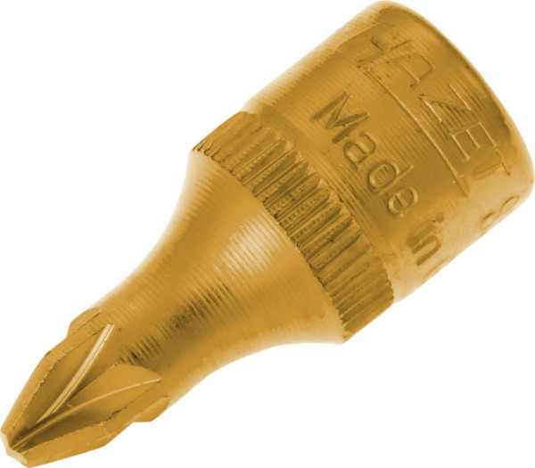 Douille tournevis Hazet, carré creux 6,3 mm (1/4"), profil Pozidriv PZ, PZ2, 8507-PZ2