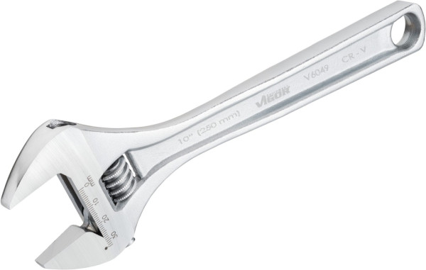 Clé à molette VIGOR, réglable, 0 - 33 mm, 250 mm, V6049