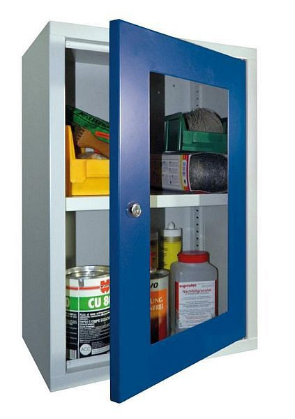 Armoire murale Pavoy 600/300/400, serrure à cylindre, hublot, paroi arrière perforée, 22337-040-191-905611