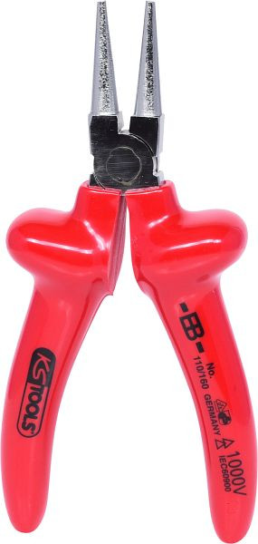 KS Tools Pince à bec rond 1000 V, 160 mm, 117.1297