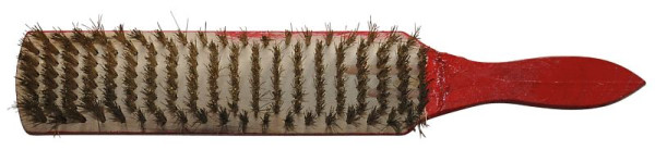 KS Tools Brosse à main BRONZEplus, fil de bronze étain, ondulé, 310 mm, 963.9587