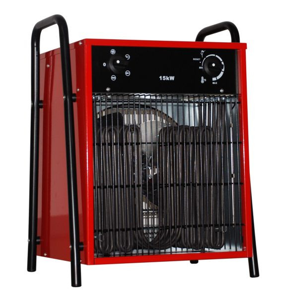 Chauffage industriel / radiateur soufflant DeKon, rouge, débit d'air : 1 300 m³/h, IFH03-150H