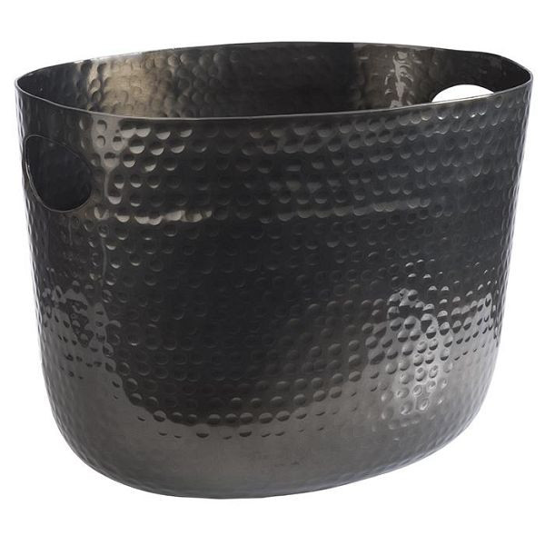 Refroidisseur à vin/champagne APS, 30 x 23,5 cm, hauteur : 23 cm, aluminium, aspect bronze, surface martelée, 7 litres, 36112