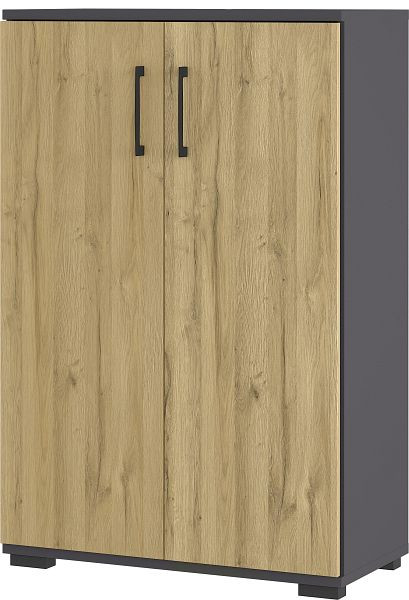 GERMANIA GW-PROFI 2.0 classeur 4247 graphite/imitation chêne Grandson, hauteur 123 cm, 4247-564