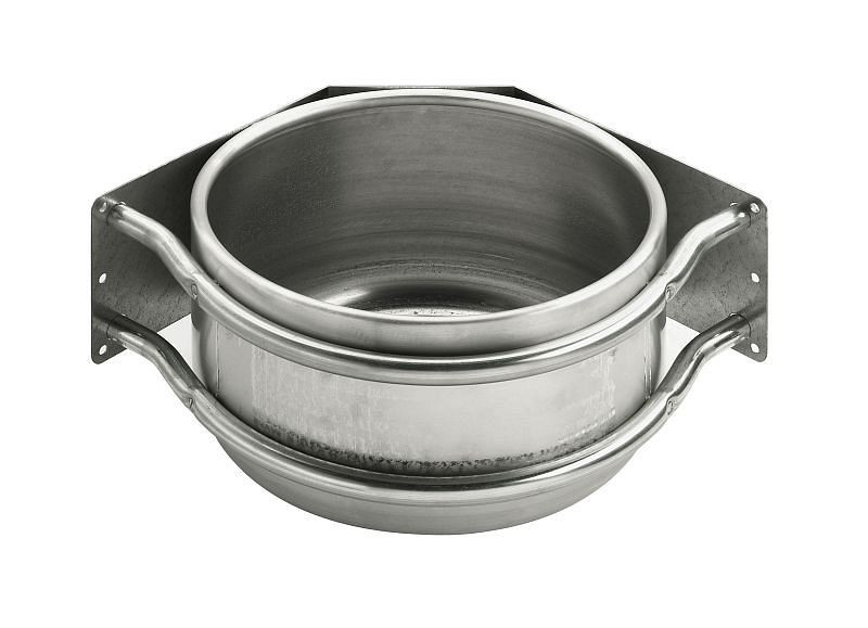 Auge ronde Peetz en aluminium avec drain - support d'angle, 309A