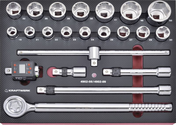 Jeu de 21 douilles Kraftwerk EVA 3/4"+4081-341, 4902-091