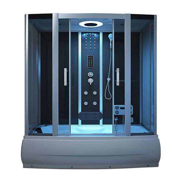 HOME DELUXE douche à vapeur DIAMOND BIG - noir, 1111