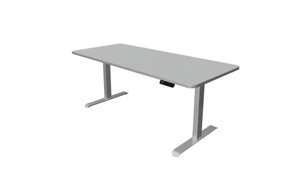 Table assis/debout Kerkmann, Move 3 Premium, L 1800 x P 800 mm, réglable en hauteur électriquement de 720 à 1210 mm, gris clair, 10331511