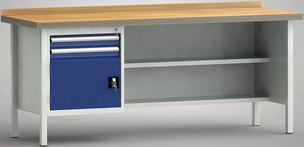 Etabli standard KLW - 2000 x 700 x 840 mm L x P x H, WS138N-2000M40-E7020