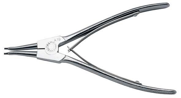 Pince à circlips ELORA pour bagues de retenue externes, droite, 474, longueur: 220 mm, 0474010402000
