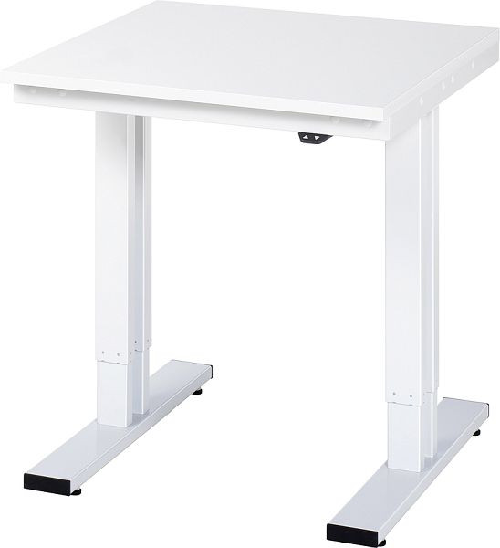 Table de travail RAU série adlatus 300 (réglable électriquement en hauteur), plaque en mélamine, 750x720-1120x800 mm, 08-WT-075-080-M
