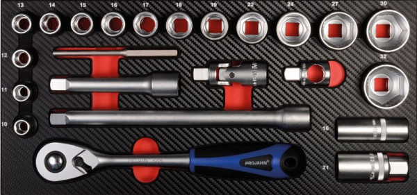 Jeu d'outils Projahn 1/2 "Xi-on insert 23 pièces, 5999-531