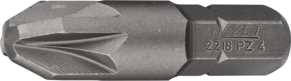 Embout Hazet, 6 pans plein 8 (5/16 pouce), profil Pozidriv PZ, PZ4, 2218-PZ4