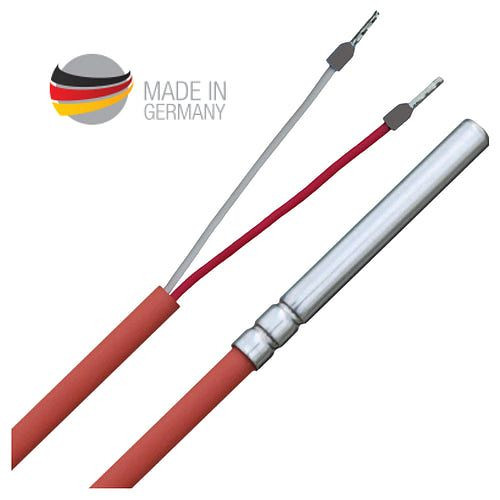Capteur de température Environ avec câble en silicone jusqu'à 250°C, enroulé résistant à l'humidité, longueur PT1000/ 2M, ENKBTFPT1000200S