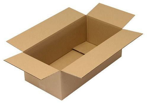 Boîte pliante en carton ondulé TransPak 1 paroi, dimensions intérieures 600 x 300 x 200 mm, qualité 1.20C, paquet de 25, 299307