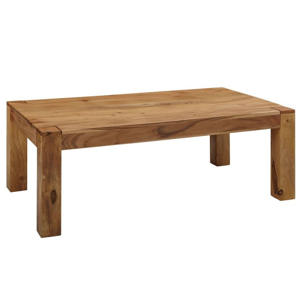 Wohnling table basse MUMBAI bois d'acacia massif 110 cm de large design produit naturel style maison de campagne, WL1.448