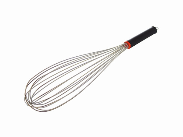 Schneider fouet 16 fils inox, 450 mm, manche nylon polyéthylène noir avec cintre, 170074