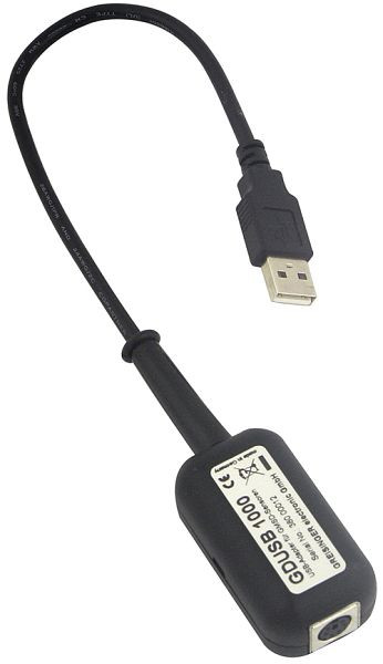 Adaptateur d'interface Greisinger GDUSB 1000 pour capteurs GMSD, enregistrant jusqu'à 1000 valeurs mesurées/seconde, 600271
