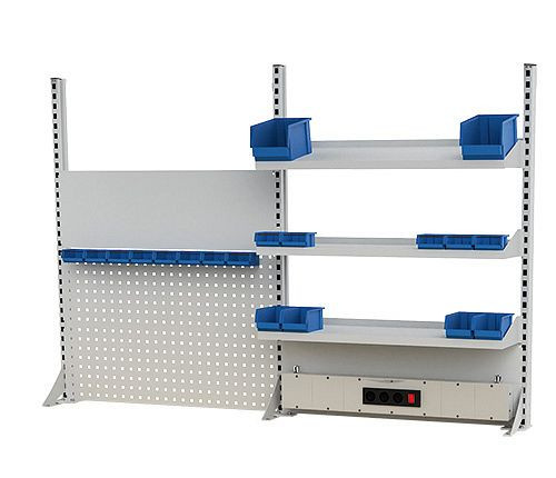 Structure multi-murs Bedrunka+Hirth sans éclairage ni cadre supérieur, 03.900.20.1OB