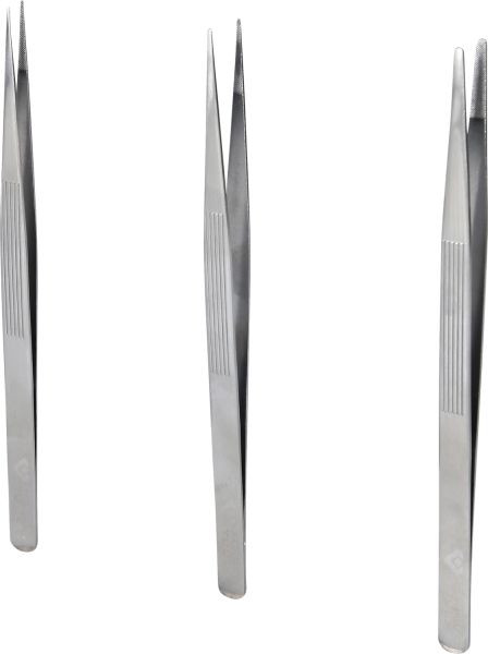 Brilliant Tools Jeu de 3 pinces à épiler, BT067905