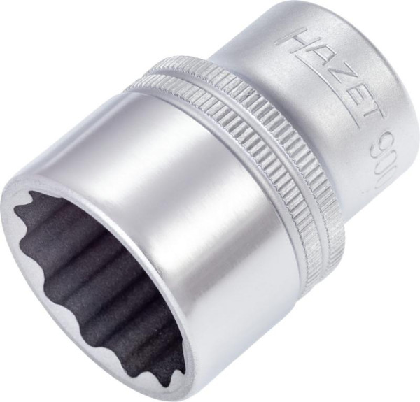 Douille Hazet, double hexagonale, carré creux 12,5 mm (1/2 pouce), profil de traction extérieur double hexagonal, 25 mm, 900Z-25