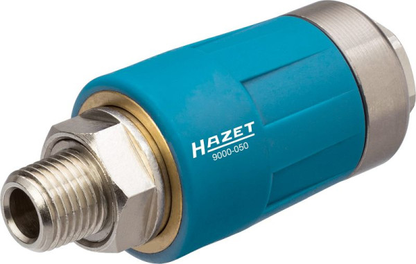 Raccord de sécurité Hazet, adapté à tous les mamelons de raccordement d'air, filetage extérieur (AG) 12,91 mm / 1/4", 9000-050