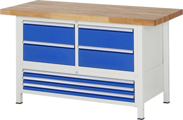 Etabli RAU série 8000 - modèle 8934, L1500 x P700 x H840-1040 mm, 13-8934A2-157B4H.11