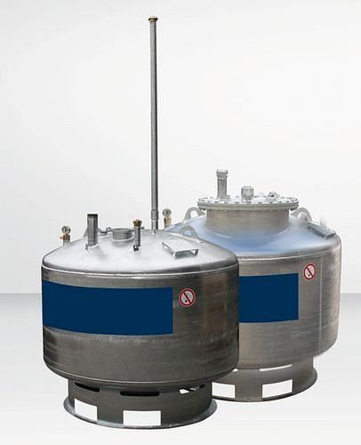 Réservoir de stockage DENIOS LT-ELH, 400 litres, pour liquides avec un point d'éclair inférieur à 55 °C, 254-521