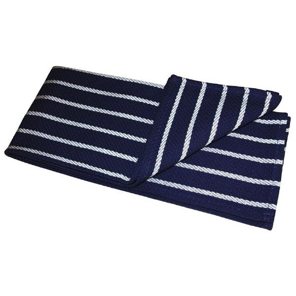 Torchon Vogue rayé bleu et blanc, CE146