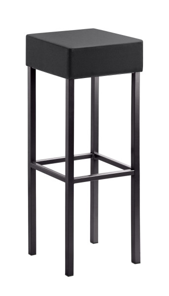 Tabouret Mayer Sitzmöbel , structure noire, assise rembourrée, hauteur d'assise 91 cm - extra haut, anthracite, 1136_03_30487