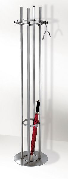 Kerkmann porte-manteau Aristo, Ø 400, H 1700 mm, acier inoxydable, 30604581