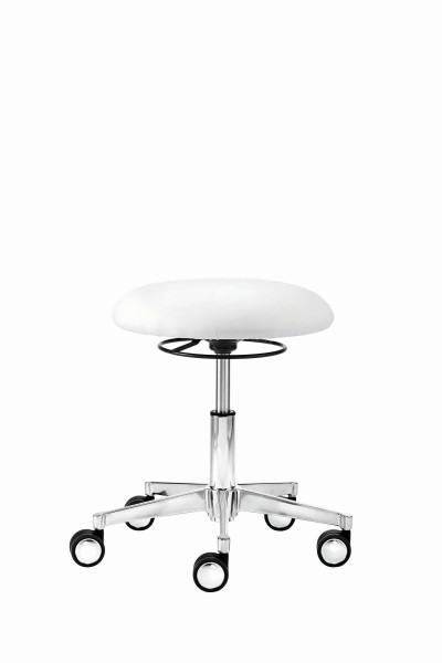 Tabouret pivotant fonctionnel Mayer Sitzmöbel , avec assise en plaque, blanc polaire, 1290_30582