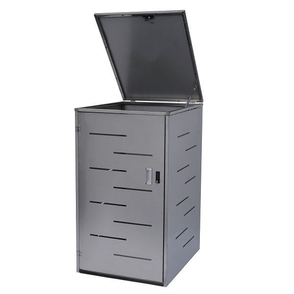 Housse de poubelle Mendler XL 1-/2 HWC-E83, poubelle, extensible 108x66x94cm, acier inoxydable 35kg, 73390+73391