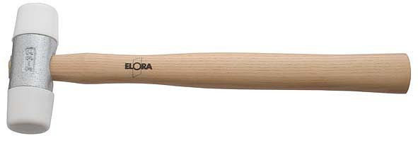 Marteau plastique ou batteur ELORA, 1661, diamètre de la tête: 22 mm, 1661000220000