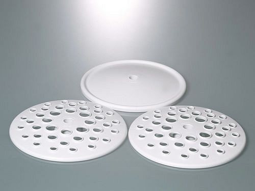 Kit de remplacement pour support de pipette DENIOS, avec une plaque de base et 2 plaques perforées, 309838
