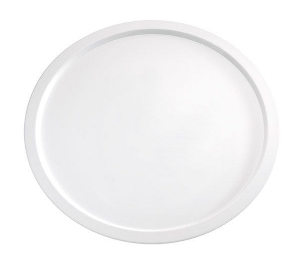 Plateau APS -PURE-, Ø 38 cm, hauteur : 2,5 cm, mélamine, blanc, 83869