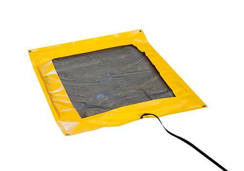 Bac d'égouttage réutilisable pliable DENIOS avec classeur remplaçable, 610 x 1370 mm, 12 l, 265-573