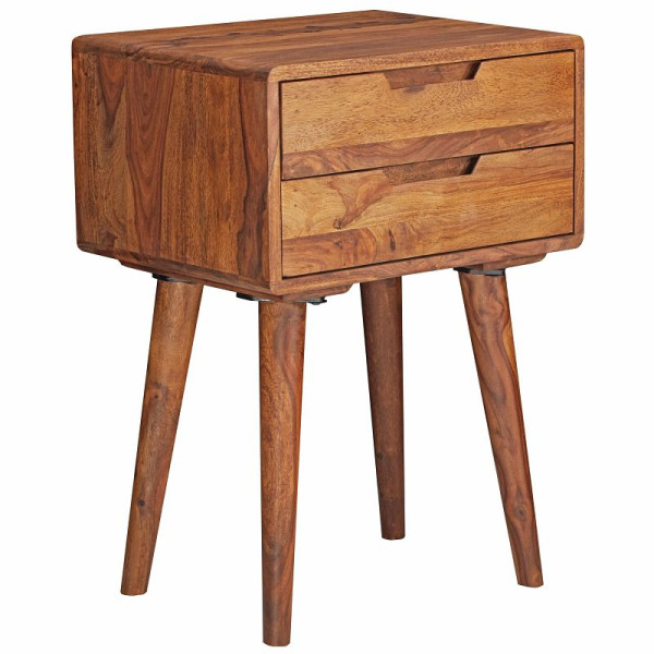 Console de nuit Wohnling 47 x 66 x 36 cm Sheesham, WL5.578