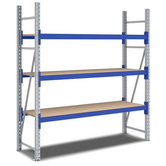 BITO rayonnage grande portée /F2 2000x600x1800 champ de base 3 niveaux aggloméré RAL5010 U, C0350-0279