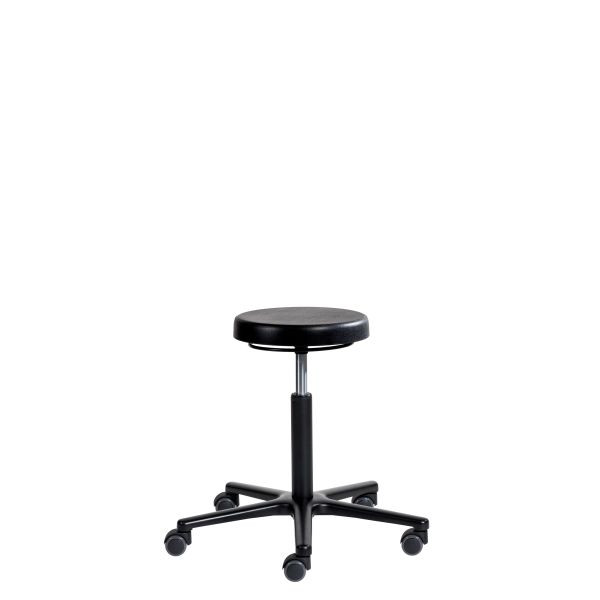 Tabouret de travail SOFAME ERGOLINE à roulettes, hauteur d'assise 40-54 cm, piètement aluminium, W050110005