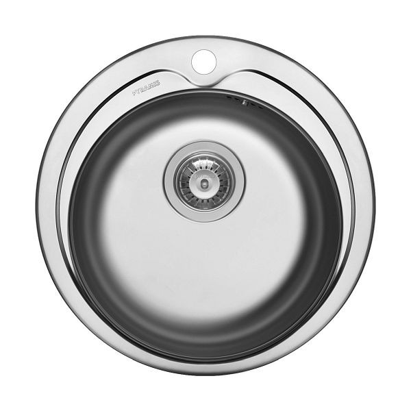 Évier à encastrer PYRAMIS KIBA, dimensions du lavabo : Ø 385 x 163 mm, 100053704