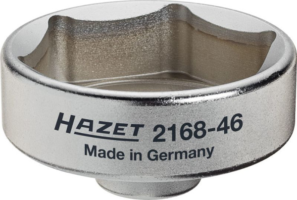 Clé à filtre Hazet Ad-Blue®, carré creux 10 mm (3/8 pouce), profil hexagonal externe, 59 mm, 2168-46