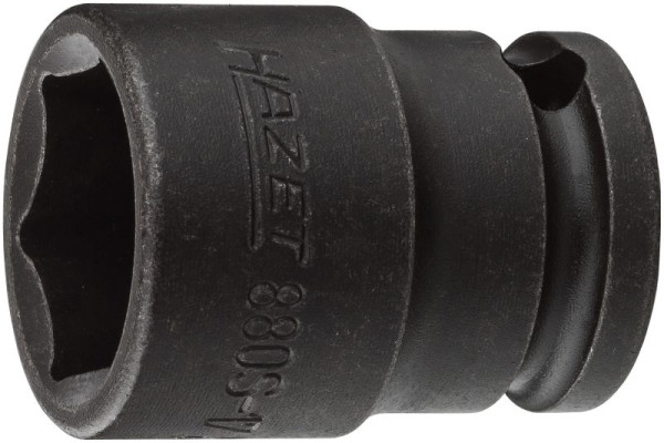 Choc Hazet, douille tournevis machine, 6 pans, carré creux 10 mm, profil traction 6 pans extérieurs, 17 mm, 880S-17