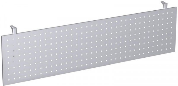 écran pour les genoux geramöbel perforé 4 pieds Pro, 1800, argent, N-657606-S