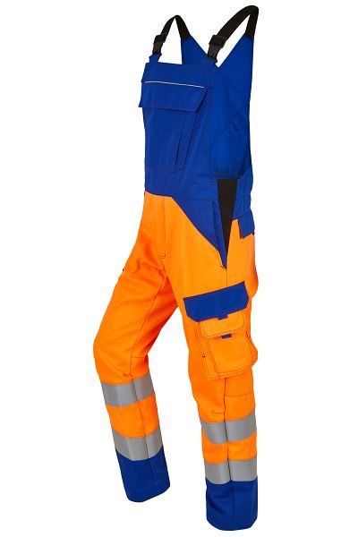 Salopette ROFA 2382, taille 66, couleur 242-bleu grain orange lumineux, 6652382-242-66